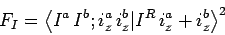 \begin{displaymath}
F_I=\left\langle I^a\, I^b ; i_z^a\, i_z^b \vert I^R\, i_z^a+i_z^b \right\rangle^{2}
\end{displaymath}